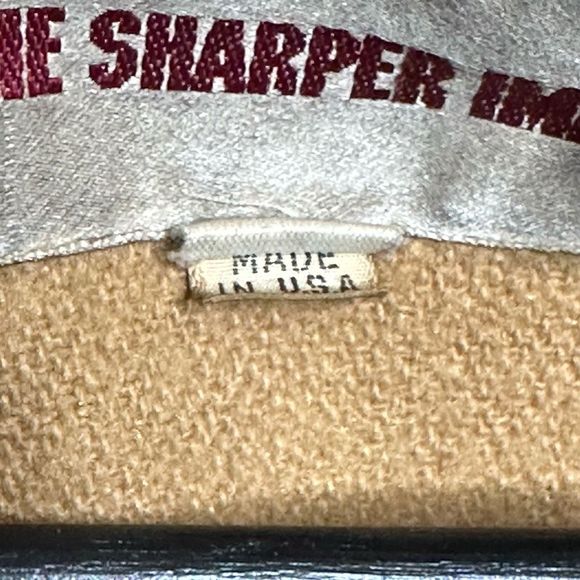 VTG The Sharper Image Leather Brown Jacket Size L Made in USA 70s - Picture 4 of 5